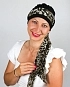 ALoENA turban Ala bambus s šifónovým šátkem více barev